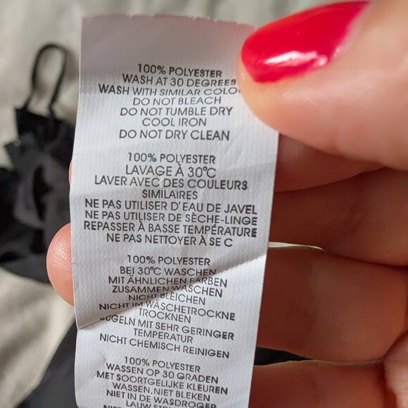 BNWT Black satin look wrap Mini dress - Picture 9 of 9